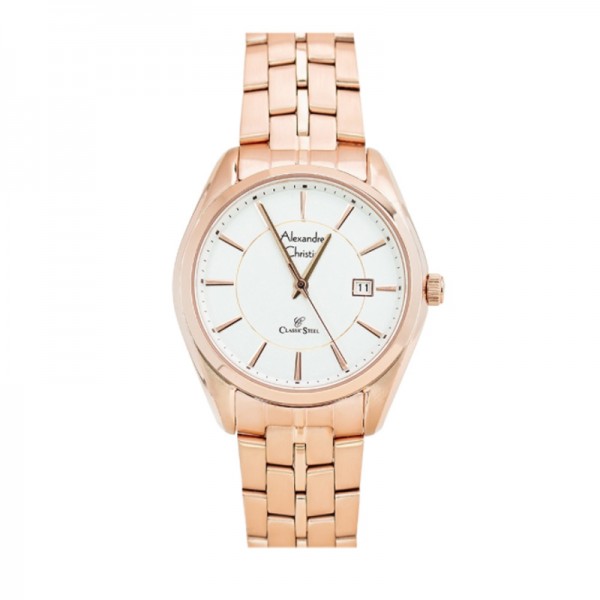 Alexandre Christie AC 8578 Rosegold White Lady LDBRGSL